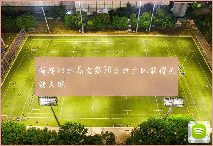 黄潜vs水晶宫第30分钟主队获得关键点球